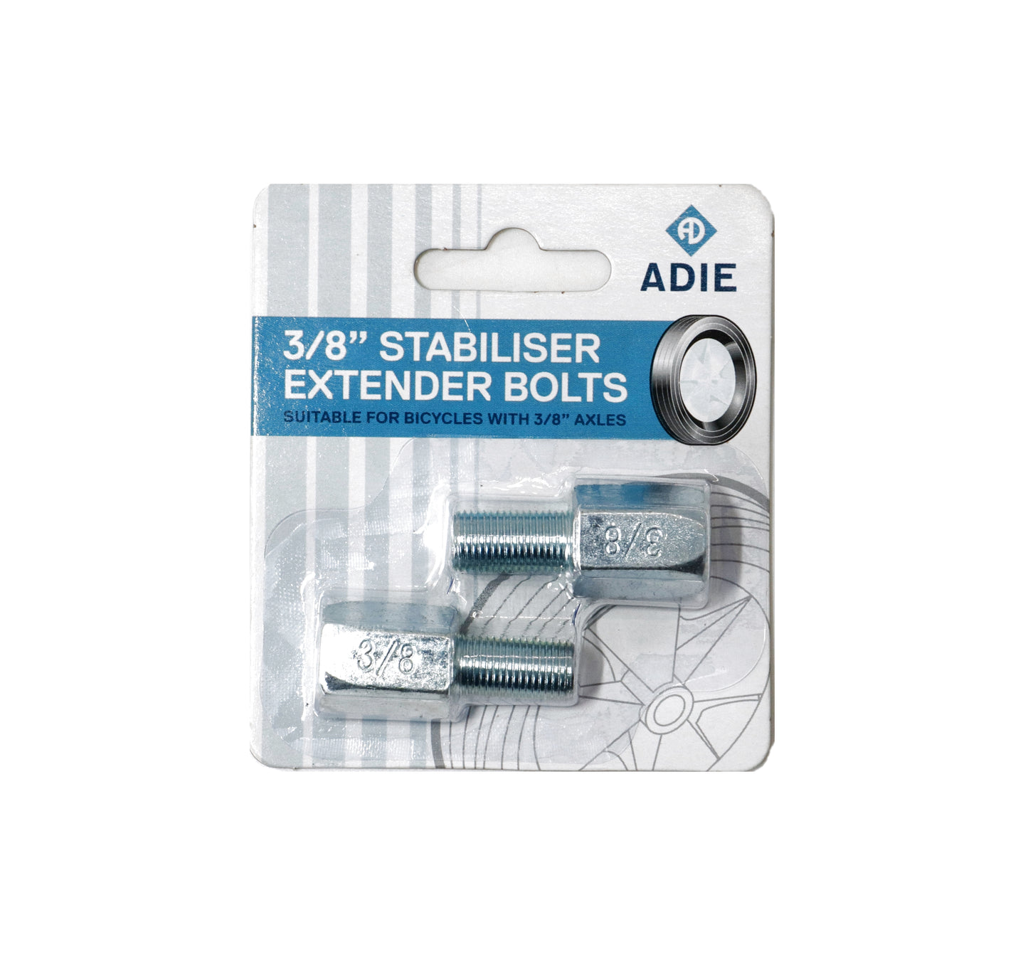 Adie Childrens Bike Training Wheel Stabiliser Axle Extension Bolts 3/8"