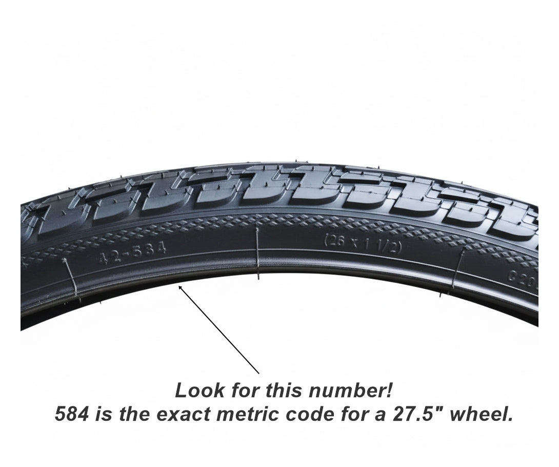 Continental Ride Tour 27.5x1.6 (42-584) 27.5" 650B Fast Rolling for City Riding