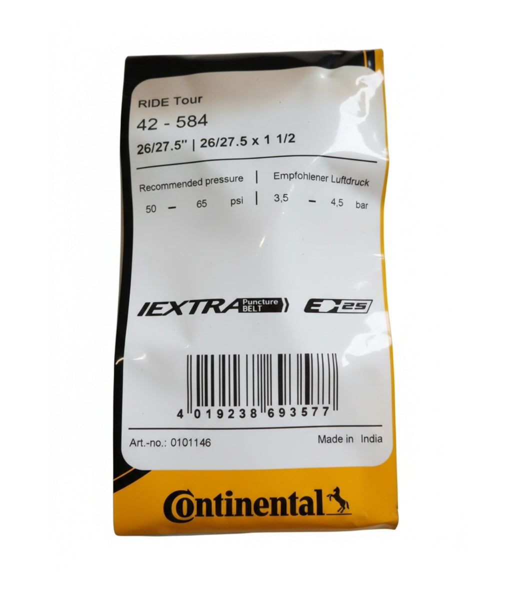 Continental Ride Tour 27.5x1.6 650B Tyres (42-584) 27.5" Presta Inner Tube Bundle
