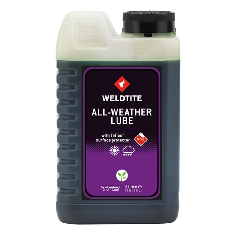 Weldtite TF2 1000ml All Weather Teflon Lubricant Bike Oil Lube 1 Litre Refill 1L