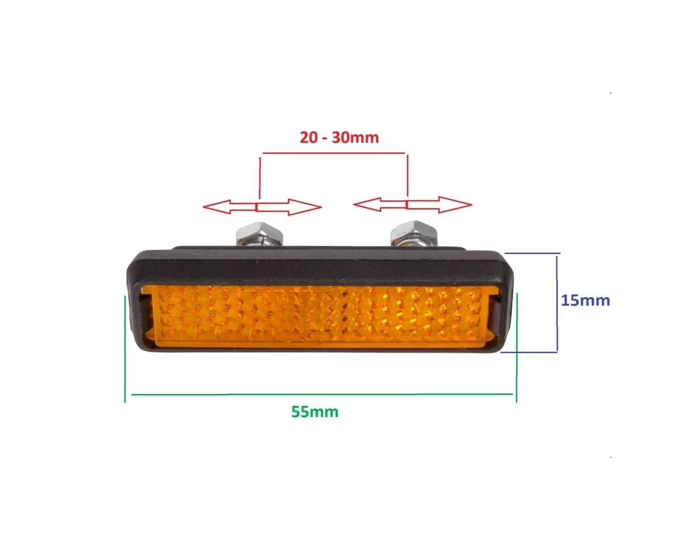 CatEye Bike Pedal Reflectors - Universal Screw on Set of Four