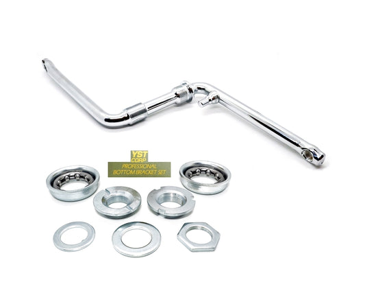 BMX/MTB Steel One Piece Crank Bottom Bracket Axle 170mm OPC + YST BB Set Option