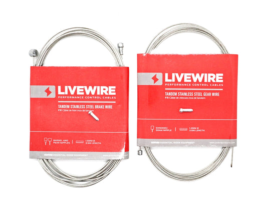 Tandem Bike Brake or Gear Cable Cycle Inner Wire Stainless Steel with Crimp 3.6m