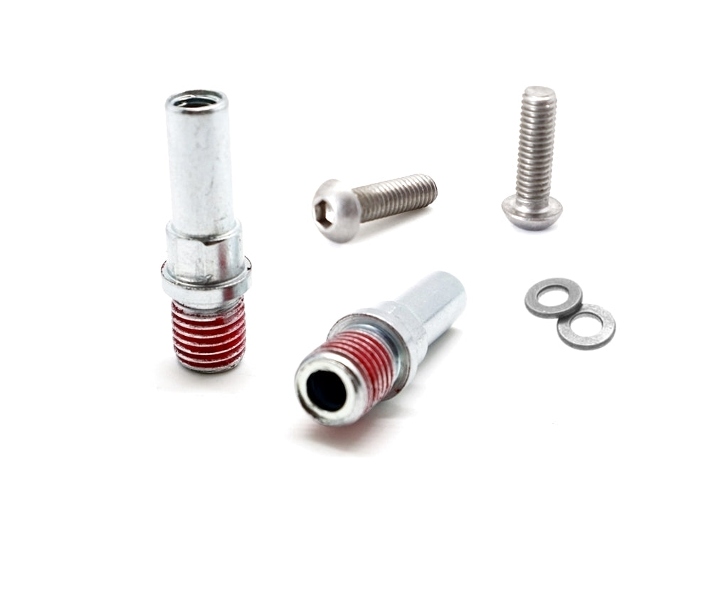 Pair of V Brake Cantilever Mount Pivot Boss Studs - M8 or M10 with Attaching Bolts