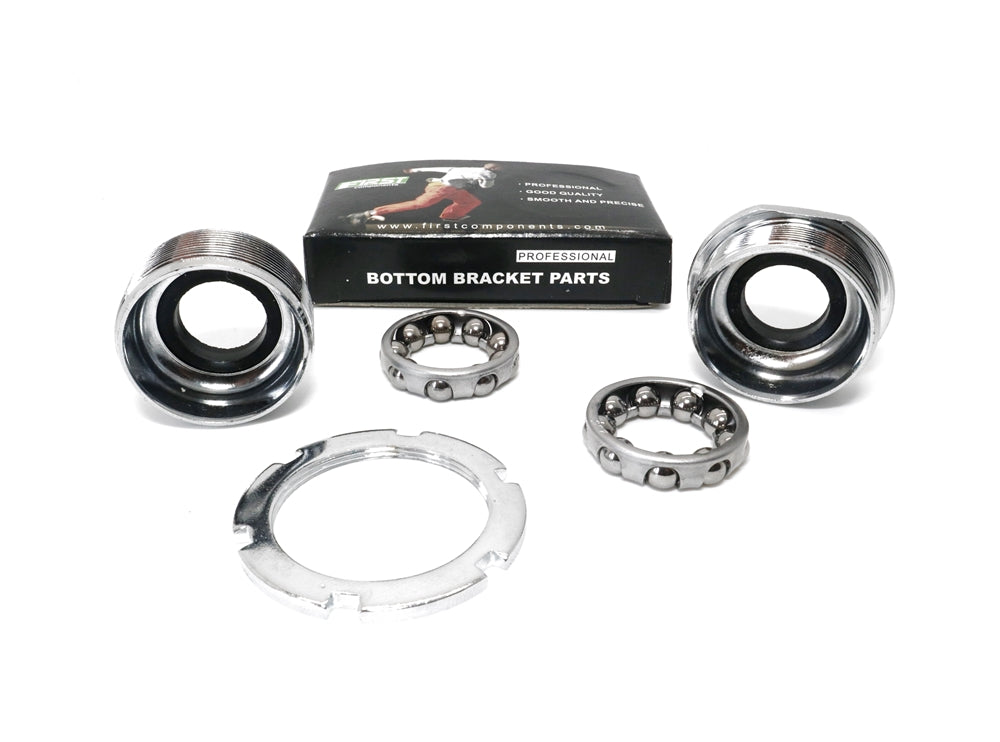 Sealed 24TPI Professional BB Bike Bottom Bracket - Threaded Cup Set 1/4" Bearings