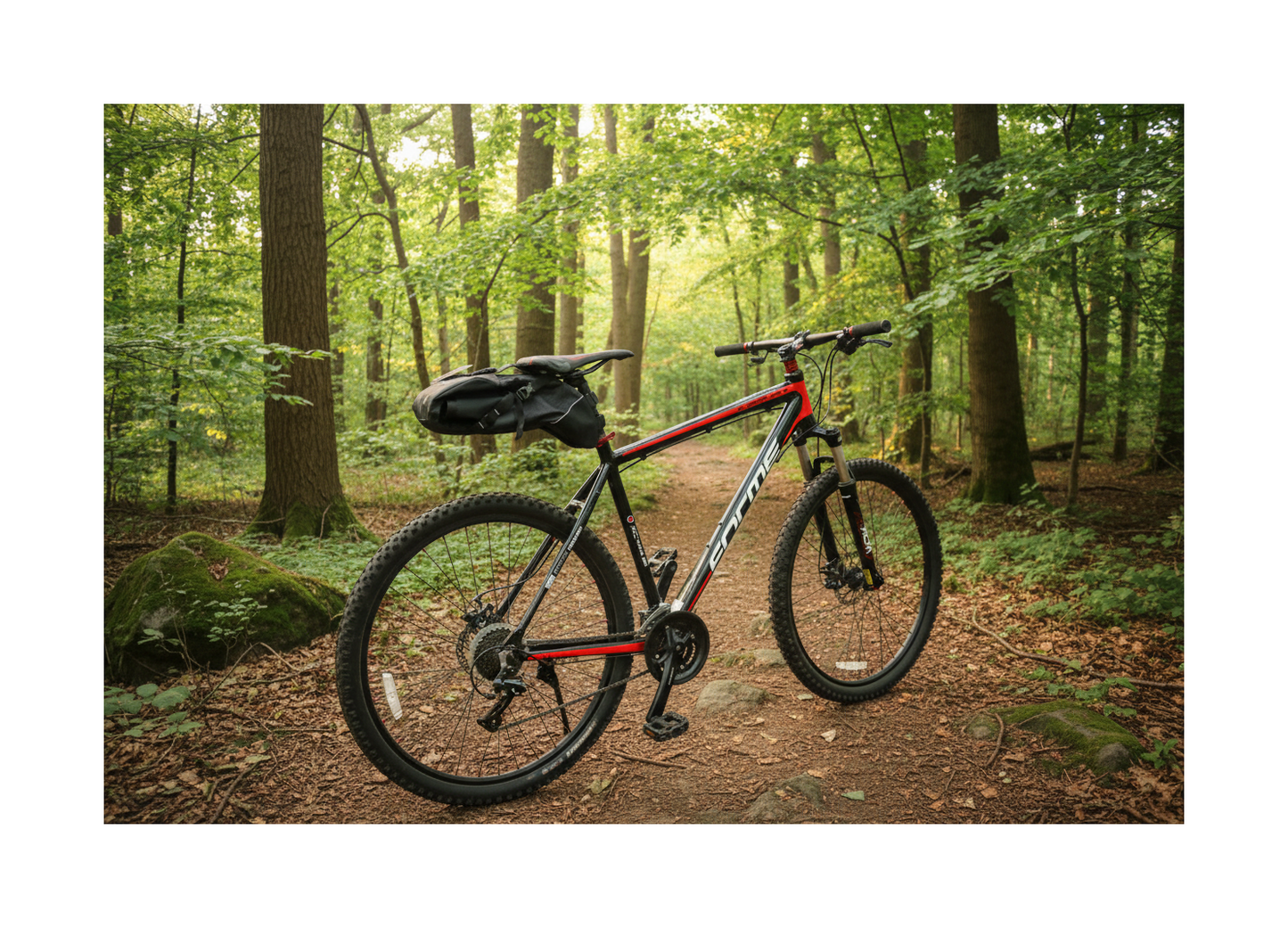 Large Bike Saddle Bag Cycle Touring - Bikepacking Lotus Explorer 8.8 Litre Black