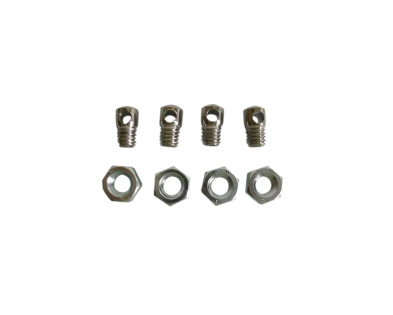 4x Bike Mudguard Eyelet Nuts & Bolts For Fitting Cycle Mud Guards Stay Eye Bolt