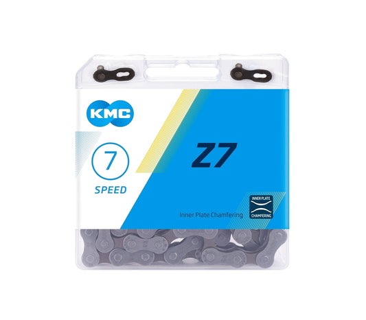 KMC Z7 Bike Chain 6/7 Speed 1/2"x3/32" 114 Links with Joining Link