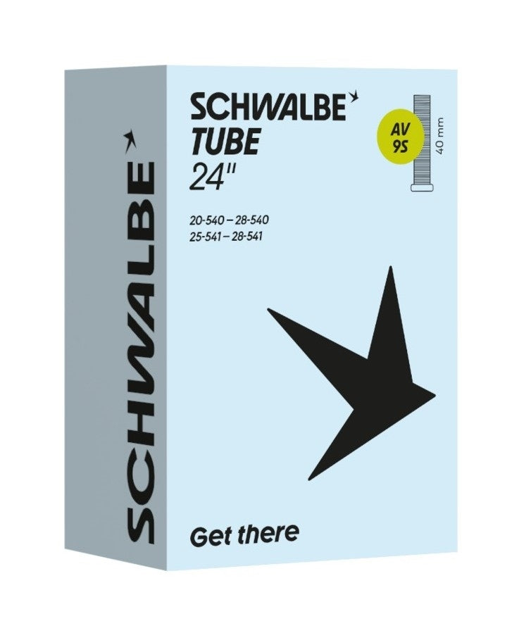 Schwalbe 24" AV9A or SV9A 24x1.00 Bike Inner Tube (25-540) Schrader or Presta Valve