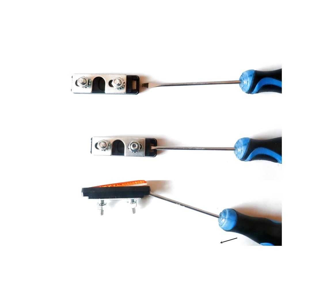 CatEye Bike Pedal Reflectors - Universal Screw on Set of Four