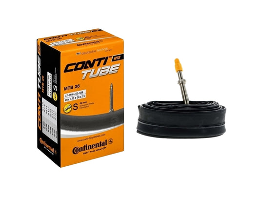 Continental Mountain Bike Inner Tube MTB 26" Presta 60mm Long Valve 26x1.75-2.5