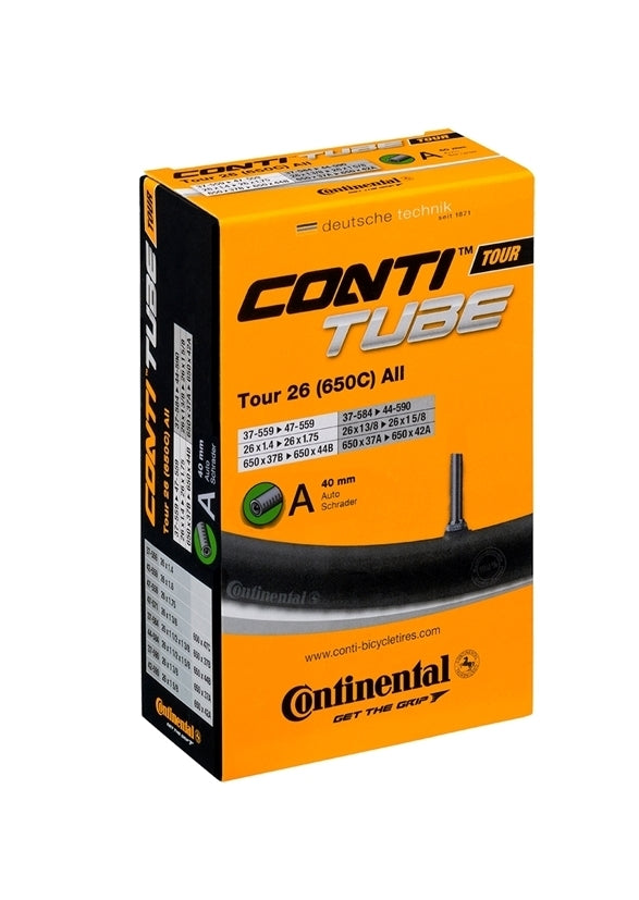 Continental Inner Tube Tour 26 (650C) 26" - 27.5" Schrader or Presta Valve
