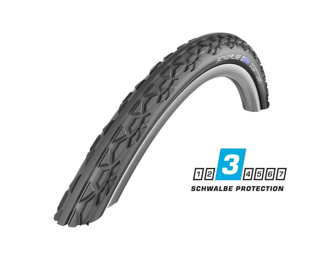 Schwalbe Downtown 24" Wheelchair Specific Tyre 24x1.00 (25-540) Level 3 K Guard
