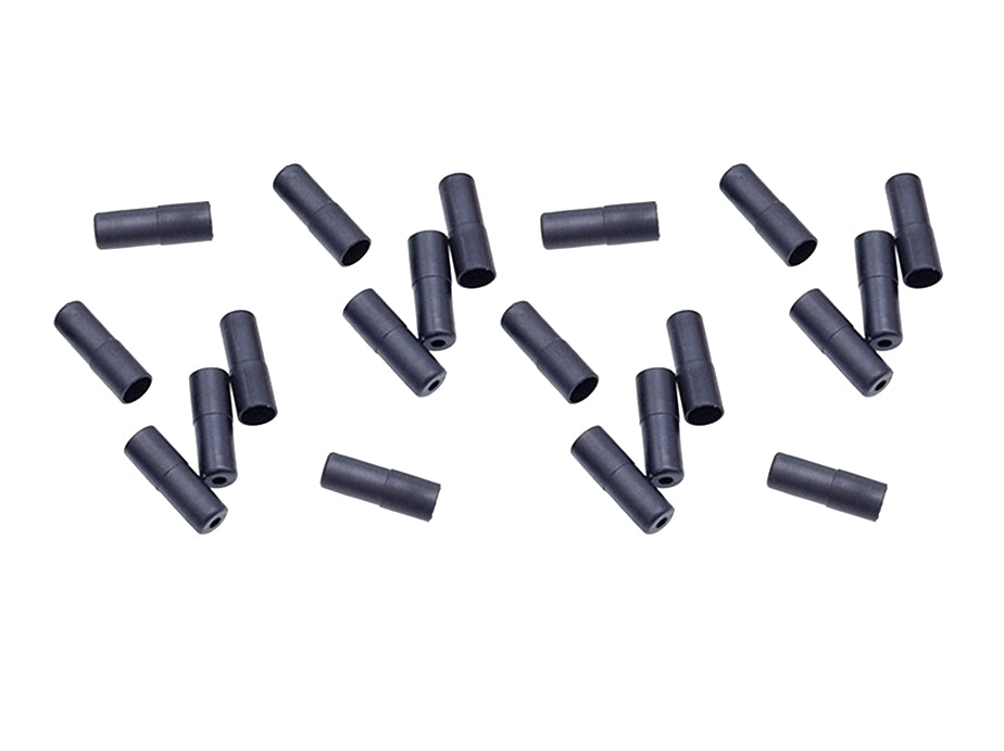 20x Bike Outer Cable Ends - 4mm Gear or 5mm Brake Housing Cap Open Ferrule Black
