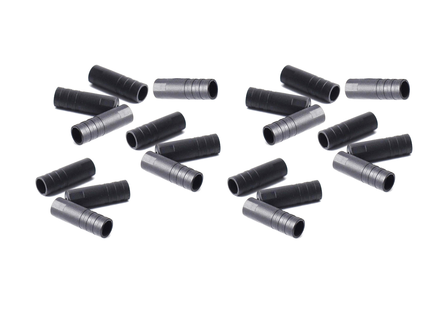 20x Bike Outer Cable Ends - 4mm Gear or 5mm Brake Housing Cap Open Ferrule Black