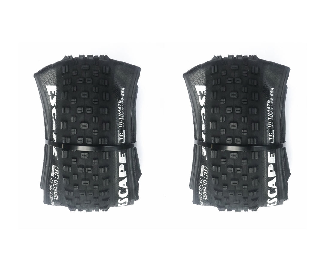 Goodyear Escape TC Ultimate 27.5x2.6 Bike Tyres (66-584) Presta Inner Tube Bundle