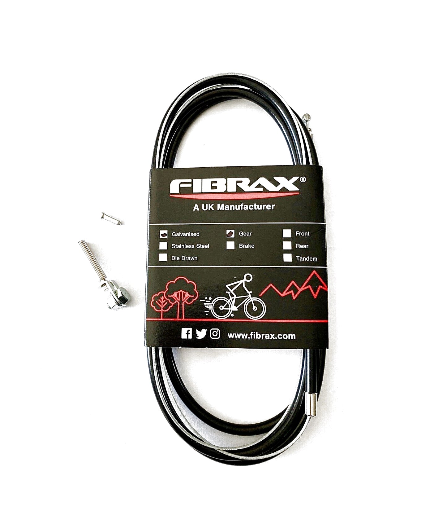 Fibrax Sturmey Archer Trigger or Older Twist Grip Gear Inner Wire & Outer Cable
