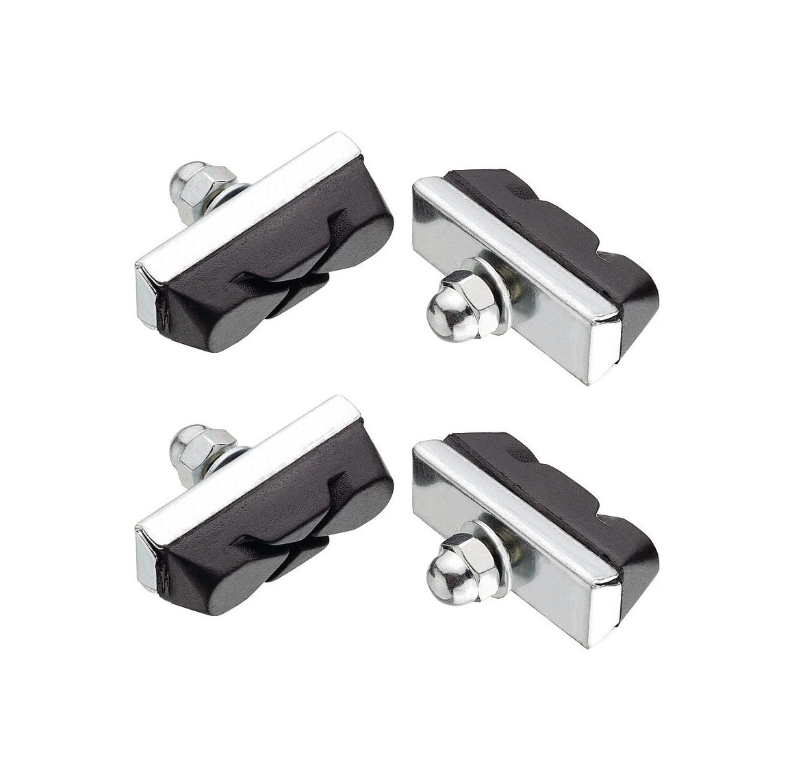 2 Pairs, 4x JAGWIRE Cycle Caliper Brake Block Pads - X Pattern for  Steel & Alloy Rims