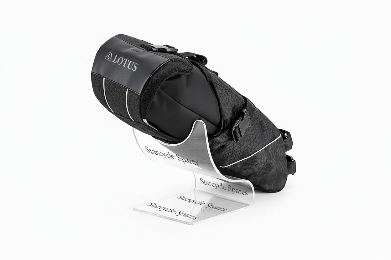 Large Bike Saddle Bag Cycle Touring - Bikepacking Lotus Explorer 8.8 Litre Black