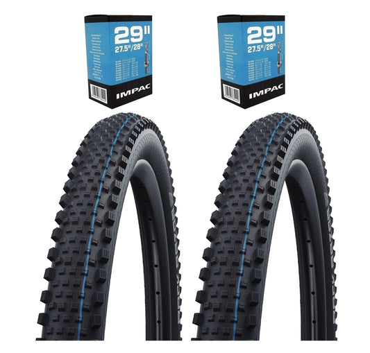 Schwalbe Rock Razor 27.5" MTB Tyres 27.5x2.35 Presta Inner Tube Bundle