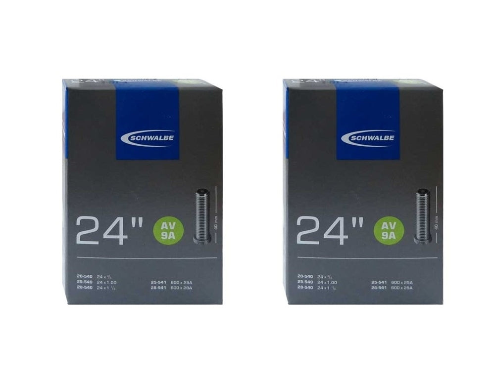 Schwalbe 24" AV9A or SV9A 24x1.00 Bike Inner Tube (25-540) Schrader or Presta Valve