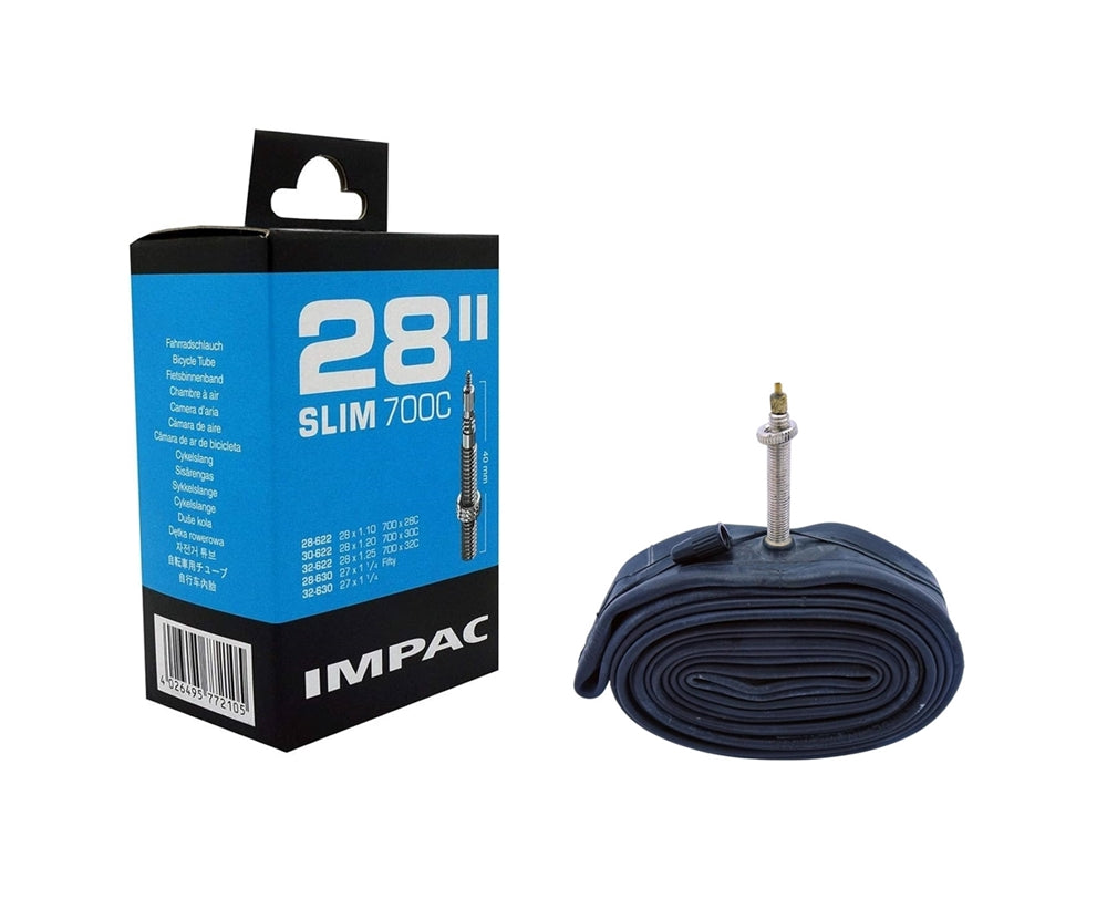 Bike Inner Tube 28 Inch Slim 700c 28/32 - 27x1 1/4" Presta or Schrader Valve