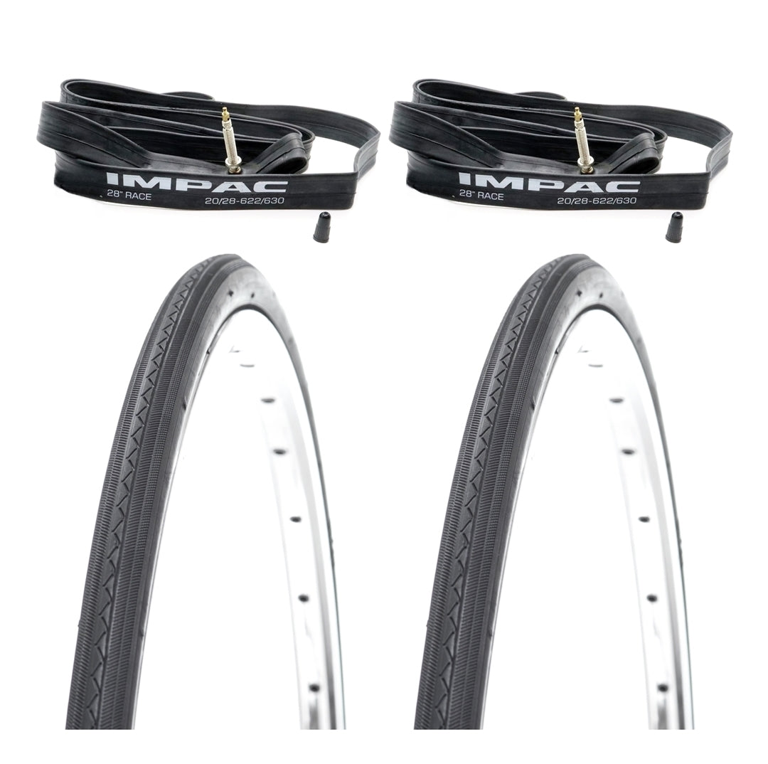 700x25c Road Touring Racing Bike Tyres (25-622) 700c Presta Inner Tube Bundle