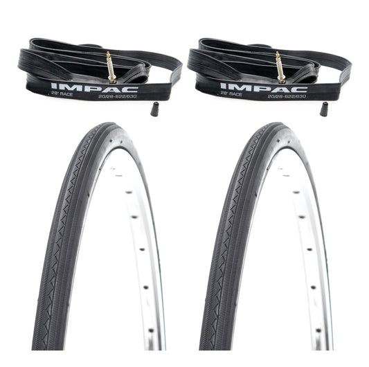 700x25c Road Touring Racing Bike Tyres (25-622) 700c Presta Inner Tube Bundle