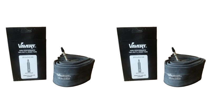 Vavert Bike Inner Tube 27.5" Inch 27.5x2.40" - 27.5x2.60" Presta High Pressure Valve 40mm